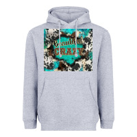 Heather Grey western beautiful crazy Heavyweight Hoodie - BarkalooDesign
