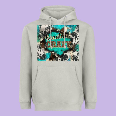 Western Beautiful Crazy Heavyweight Hoodie Designed By Barkaloodesign
