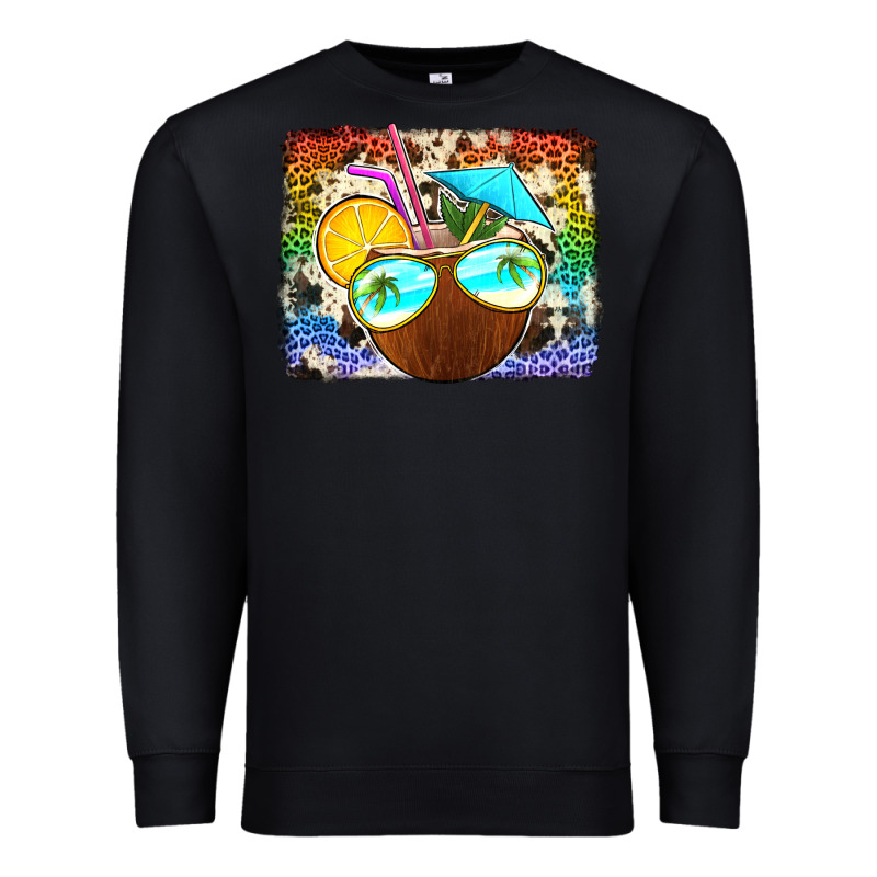 Coconut Drink With Sunglasses Premium Sweatshirt by Jasminsmagicworld | Teevron
