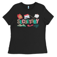 Black secretary Ladies Tee - AdoDesignShop