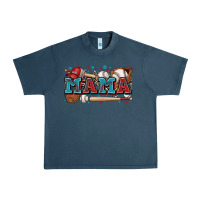 Midnight Navy mama baseball Urban Heavy Tee - Zillion Design Studio