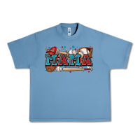 Pebble Blue mama baseball Urban Heavy Tee - Zillion Design Studio