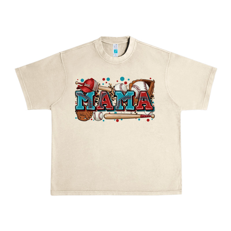 Mama Baseball Urban Heavy Tee by Zillion Design Studio | Teevron