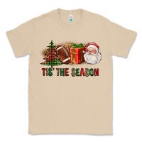 Mushroom Tis The Season Christmas With Football And Santa Classic Tee - FaDigitalArtStudio