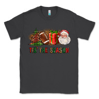 Smoke Tis The Season Christmas With Football And Santa Classic Tee - FaDigitalArtStudio