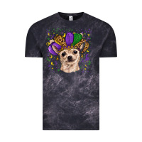 Cloud Black mardi gras hat chihuahua Vintage Tee - RanaPortraitStore