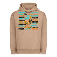 Pigment Burro chicken typography Urban Hoodie - Artiststas