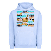 Pigment Grape Ice chicken typography Urban Hoodie - Artiststas