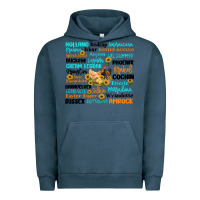 Pigment Midnight Navy chicken typography Urban Hoodie - Artiststas