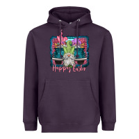 Plum happy easter gnomes farm truck Heavyweight Hoodie - Jasminsmagicworld