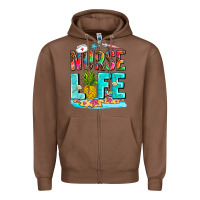 Chestnut nurse life summer Zipper Hoodie - AdoDesignShop
