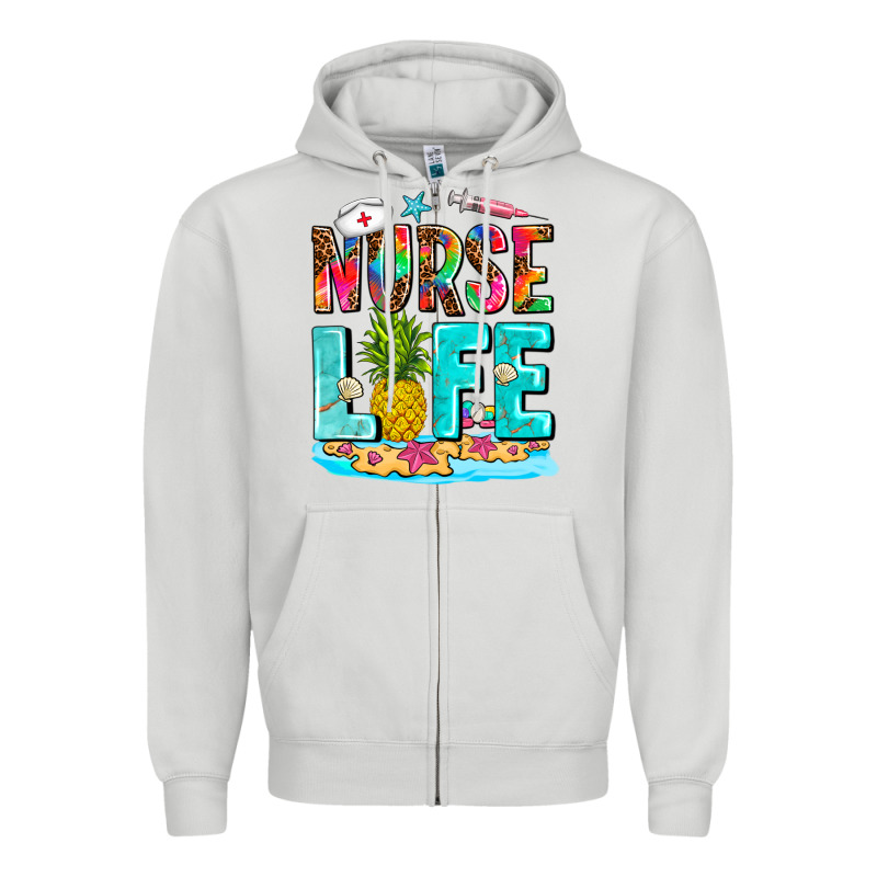 Nurse Life Summer Zipper Hoodie by AdoDesignShop | Teevron