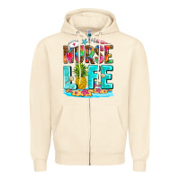 Sandshell nurse life summer Zipper Hoodie - AdoDesignShop
