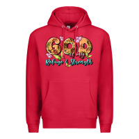 Cardinal god is my refuge and strength Premium Hoodie - MaliasSmallBusiness