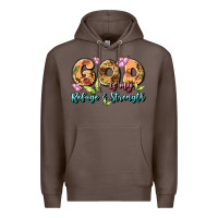 Coffee god is my refuge and strength Premium Hoodie - MaliasSmallBusiness