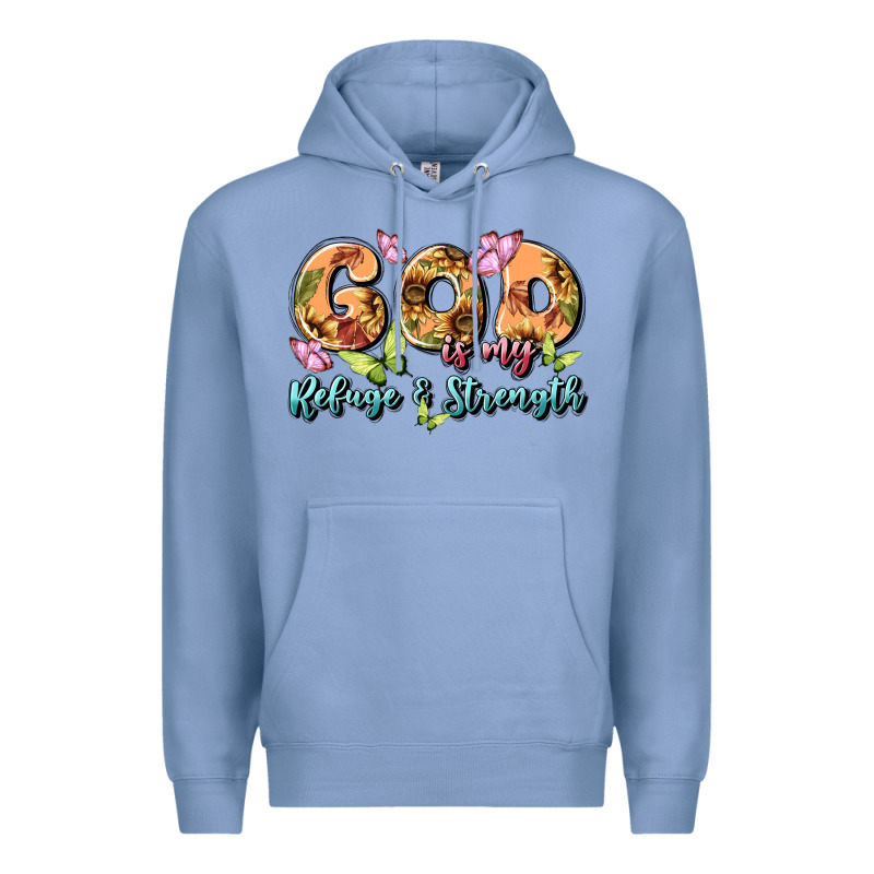 God Is My Refuge And Strength Premium Hoodie by MaliasSmallBusiness | Teevron