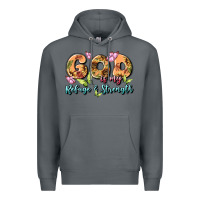 Rock god is my refuge and strength Premium Hoodie - MaliasSmallBusiness