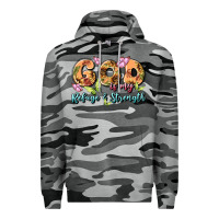 Slate Camo god is my refuge and strength Premium Hoodie - MaliasSmallBusiness