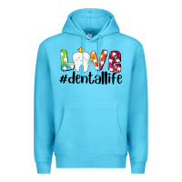 Ocean Blue love dentallife Premium Hoodie - AdoDesignShop