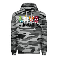 Slate Camo love dentallife Premium Hoodie - AdoDesignShop