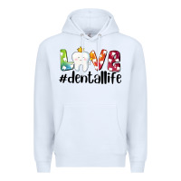 White love dentallife Premium Hoodie - AdoDesignShop
