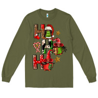 Army Green ho ho ho afro gnomes Long Sleeve Tee - FaDigitalArtStudio