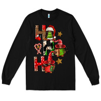 Black ho ho ho afro gnomes Long Sleeve Tee - FaDigitalArtStudio