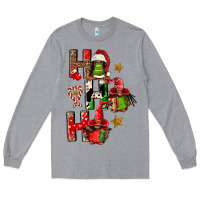 Heather Grey ho ho ho afro gnomes Long Sleeve Tee - FaDigitalArtStudio