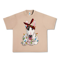 Burro bull terrier with christmas lights Urban Heavy Tee - RanaPortraitStore