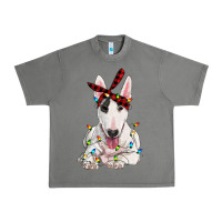 Tornado bull terrier with christmas lights Urban Heavy Tee - RanaPortraitStore