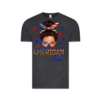 Vintage Black all american girl messy bun Vintage Tee - texasbilliewilder