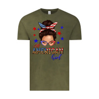 Vintage Olive all american girl messy bun Vintage Tee - texasbilliewilder