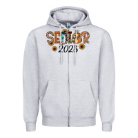 Heather Grey senior 2023 fall Zipper Hoodie - JahusDesignShop
