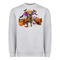 Heather Grey Heifer Cow Halloween Heavyweight Sweatshirt - RanaPortraitStore