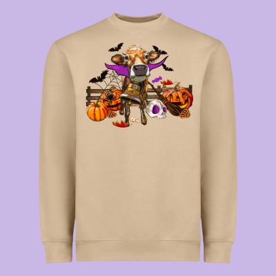 Heavyweight Sweatshirt Heifer Cow Halloween