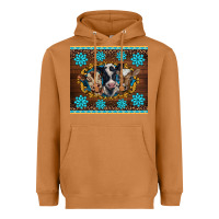 Meerkat western baby cow turquoise gemstones  leopards Heavyweight Hoodie - BarkalooDesign