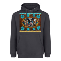 Smoke western baby cow turquoise gemstones  leopards Heavyweight Hoodie - BarkalooDesign