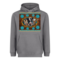Storm western baby cow turquoise gemstones  leopards Heavyweight Hoodie - BarkalooDesign