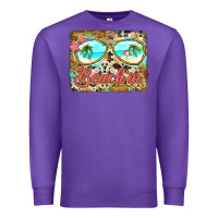 Purple beach'in sunglasses Premium Sweatshirt - Jasminsmagicworld