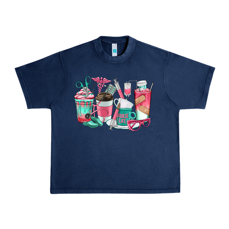 Nurse Coffee Cups Urban Heavy Tee by texasbilliewilder | Teevron