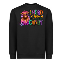 Black I herd there would be candy Heifer Heavyweight Sweatshirt - RanaPortraitStore