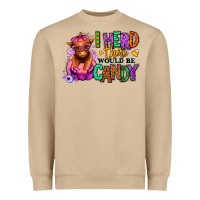 Mushroom I herd there would be candy Heifer Heavyweight Sweatshirt - RanaPortraitStore