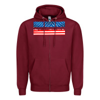 Burgundy usa ice cream and popsicles Zipper Hoodie - AdoDesignShop