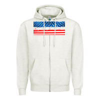 Oatmeal Heather usa ice cream and popsicles Zipper Hoodie - AdoDesignShop