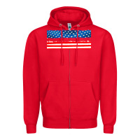 Red usa ice cream and popsicles Zipper Hoodie - AdoDesignShop
