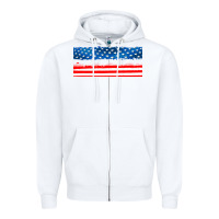 White usa ice cream and popsicles Zipper Hoodie - AdoDesignShop