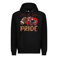 Black small town big pride red Premium Hoodie - MaliasSmallBusiness
