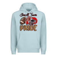 Blue Mist small town big pride red Premium Hoodie - MaliasSmallBusiness
