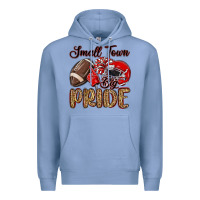 Colony Blue small town big pride red Premium Hoodie - MaliasSmallBusiness
