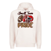 Pale Pink small town big pride red Premium Hoodie - MaliasSmallBusiness